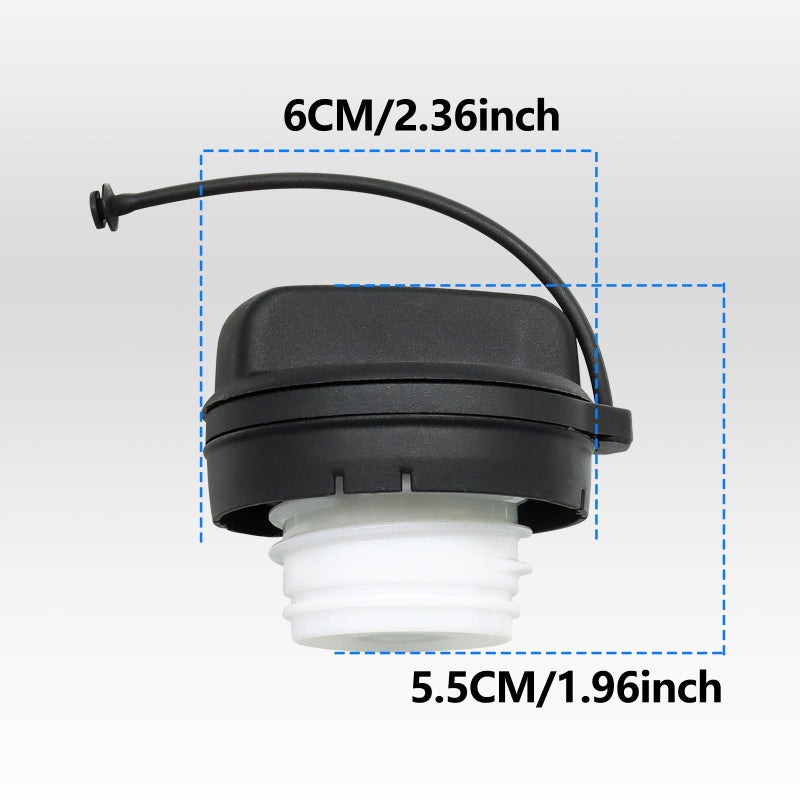 YITHSWAY Gas Cap Fuel Cap 17670-T3W-A01 For 2006-2020 Honda Accord Crosstour Civic CR-V CRV Fit (EXCEPT 2014) Pilot Insight Odyssey HR-V HRV Gas Fuel Tank Filler Caps  turn off the check engine light come on. - Image 5